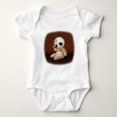 Voodoo Doll Cartoon in Love Romper (Voorkant)