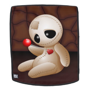 Voodoo Doll Cartoon in Love Rugtassen