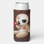 Voodoo Doll Cartoon in Love Seltzer Blikjeskoeler (Seltzer Achterkant)
