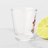 Voodoo Doll Cartoon in Love Shot Glas (Links)