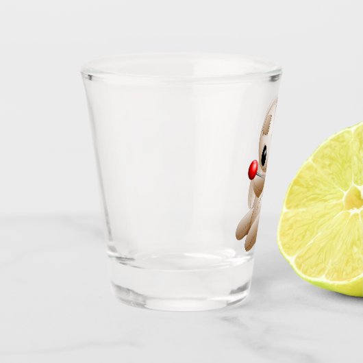 Voodoo Doll Cartoon in Love Shot Glas (Links)