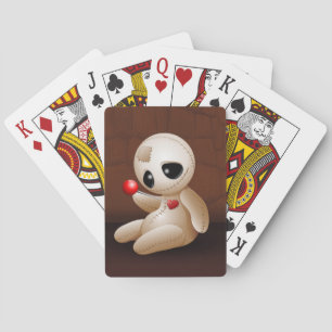 Voodoo Doll Cartoon in Love Speelkaarten