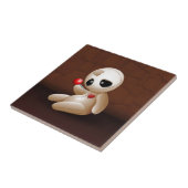 Voodoo Doll Cartoon in Love Tegeltje (Zijkant)