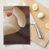 Voodoo Doll Cartoon in Love Theedoek (Quarter Fold)