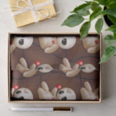 Voodoo Doll Cartoon in Love Tissuepapier (Geschenk)