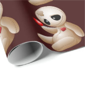 Voodoo Doll Cartoon in Love Wrapping paper Cadeaupapier (Rol Hoek)