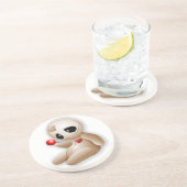 Voodoo Doll Cartoon in Love Zandsteen Onderzetter (Zijkant)