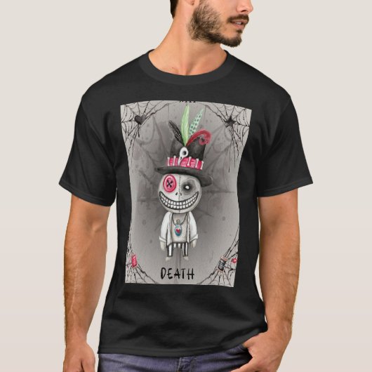 Voodoo Doll Death Major Arcana Tarot Kaart 13 Cree T-shirt (Voorkant)