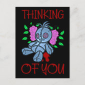 Voodoo Doll denkt aan jou Briefkaart (Voorkant)