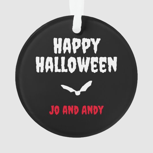 Voodoo Doll Grappig Halloween Horror Ornament (achterkant)