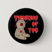 Voodoo Doll Grappig Halloween Horror Ronde Button 5,7 Cm (Voorkant)