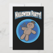Voodoo Doll Halloween Invitation Kaart (Achterkant)
