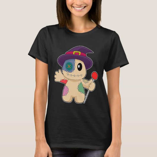 Voodoo Doll Halloween T-shirt (Voorkant)