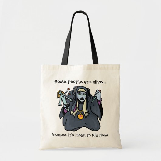 Voodoo Doll Humor Tote Bag (Voorkant)