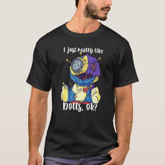 Voodoo Doll... ik hou echt van poppendool T-shirt (Voorkant)
