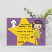 Voodoo doll - kies achtergrondkleur kaart (Staand voorkant)