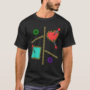 Voodoo Doll Kostuum Vrouwen Meisjes Kinder Hallowe T-shirt