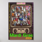 Voodoo Doll Mardi Gras Poster (Voorkant)
