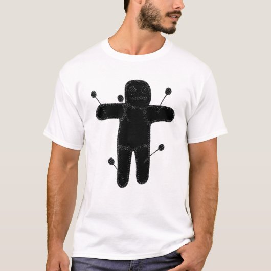 Voodoo Doll Occult Dark Art Grunge Goth Gothic Aes T-shirt (Voorkant)