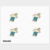 Voodoo Doll Ovale Sticker (Vel)