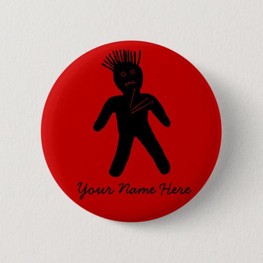 Voodoo Doll Ronde Button 5,7 Cm (Voorkant)