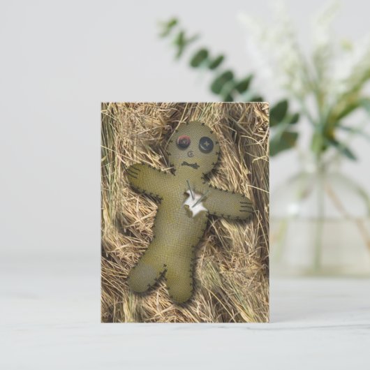 Voodoo Doll / stro Briefkaart (Staand voorkant)