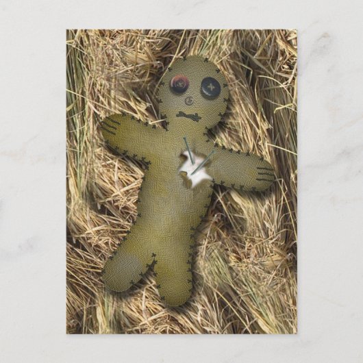 Voodoo Doll / stro Briefkaart (Voorkant)