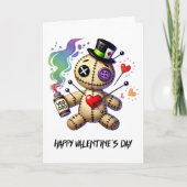 Voodoo Doll Valentijnsdag Kaart (Voorkant)