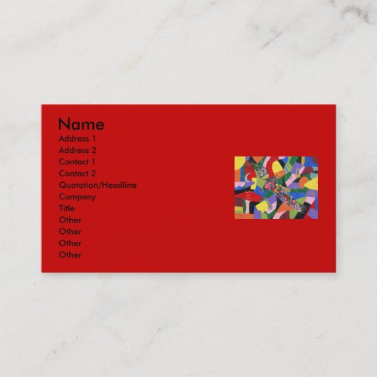 VooDoo Doll-Visitekaartjes Visitekaartje (Voorkant)