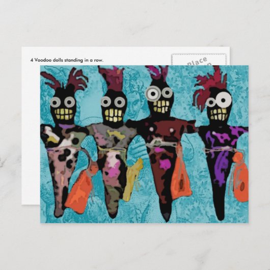Voodoo Dolls Briefkaart (Voorkant / Achterkant)