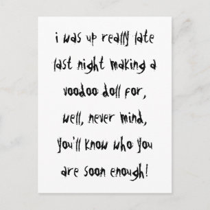 Voodoo Dolls Briefkaart