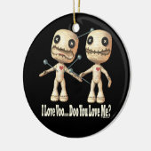 VooDoo Dolls Keramisch Ornament (Links)