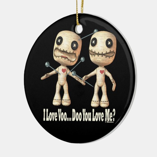 VooDoo Dolls Keramisch Ornament (Links)