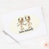 VooDoo Dolls Ovale Sticker (Envelop)