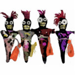 Voodoo Dolls Staand Fotobeeldje<br><div class="desc">4 staande Voodoo poppen,  ontworpen door Denise Alvarado.</div>