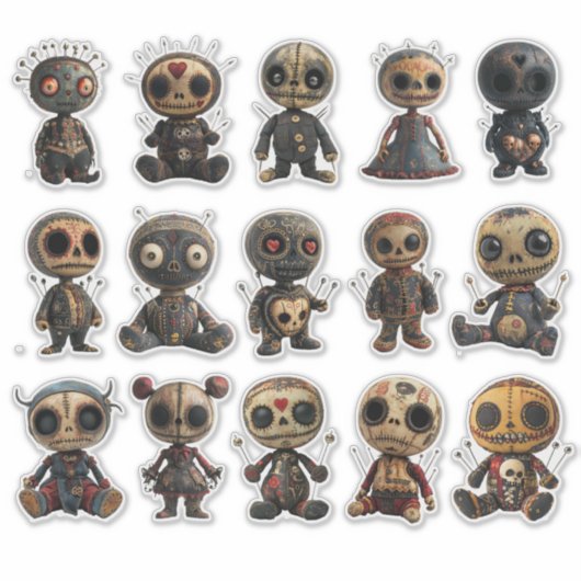 Voodoo Dolls Sticker (Voorkant)