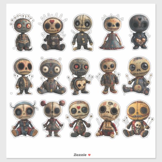 Voodoo Dolls Sticker (Vel)