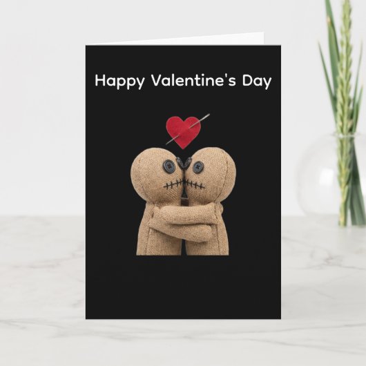Voodoo Dolls Valentine's Day Kaart (Voorkant)