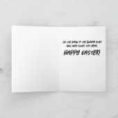 Voodoo Easter Bunny Feestdagen Kaart (Binnen)