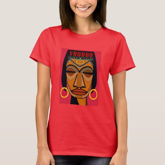 Voodoo Face Matisse Style T-shirt (Voorkant)