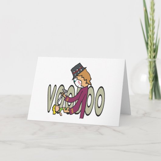 Voodoo Feestdagen Kaart (Voorkant)