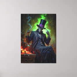 Voodoo Gentleman Baron Samedi Canvas Afdruk