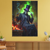Voodoo Gentleman Baron Samedi Canvas Afdruk (Insitu (Woonkamer))