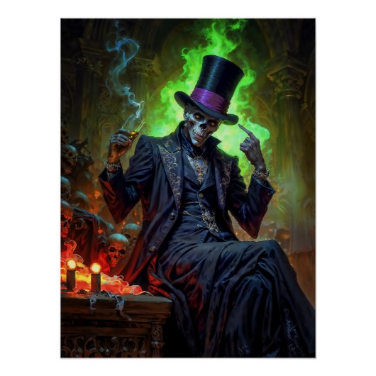 Voodoo Gentleman Baron Samedi Perfect Poster (Voorkant)