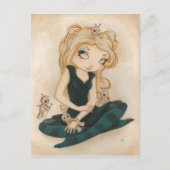 Voodoo gothic rag doll briefkaart (Voorkant)