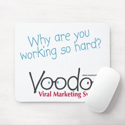 Voodoo "hard-working" Mousepad Muismat (Met muis)
