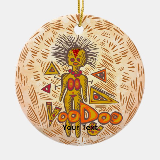 Voodoo Hart Keramisch Ornament (Voorkant)