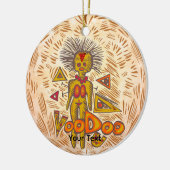 Voodoo Hart Keramisch Ornament (Links)