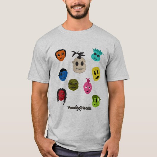 Voodoo-hoofden T-shirt (Voorkant)