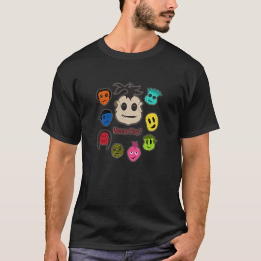 Voodoo-hoofden T-shirt (Voorkant)